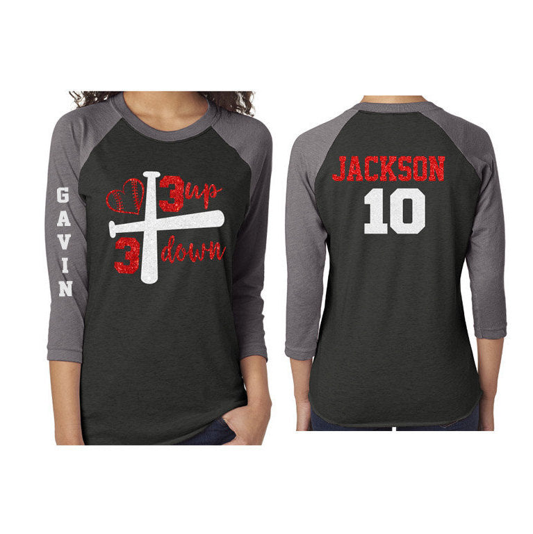 baseball mom shirts 2 different teams｜TikTok Search