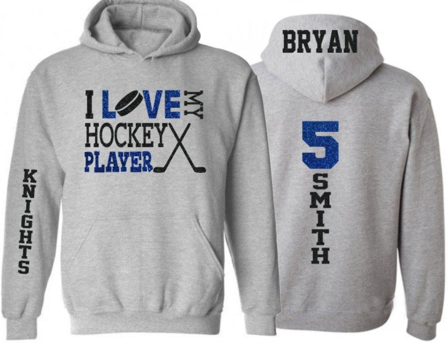 Buy Hockey Mom Hoodie Custom Hockey Mom Sweatshirt With Name on