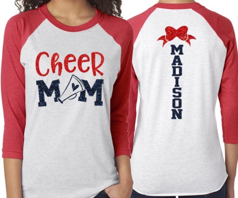 Cheer Mom Spangle Bling Shirt