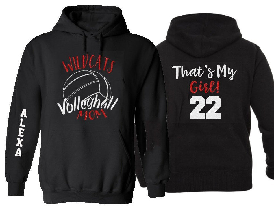 Volleyball 2024 mom hoodie