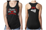 Glitter Cheer Mom Tank | Cheer Racerback  Tank | Customize with your Colors