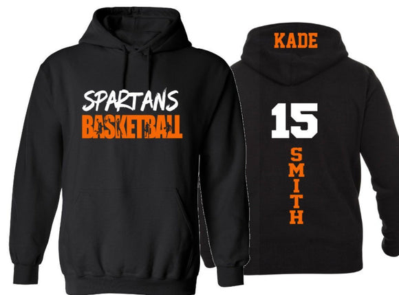 Basketball Hoodie | Customize with your Team & Colors | Adult or Youth ...