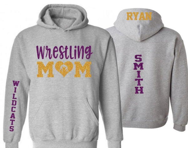 Wrestling best sale mom hoodie