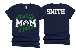 Glitter Wrestling Mom Squad Shirt | Wrestling Mom Shirt | Cute Wrestling Shirt | Short Sleeve |  Bella Canvas T-shirt | Customize Colors