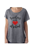 Glitter Teacher Shirt| Teachers are the Heart of School Dolman Shirt | Teacher Gift